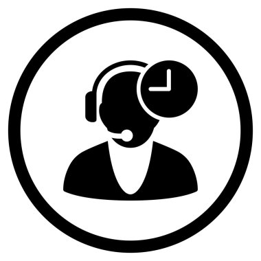 İşleç saat yuvarlak simgesini