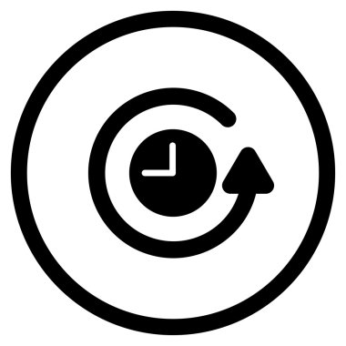 Saat yuvarlak simge dinlenme