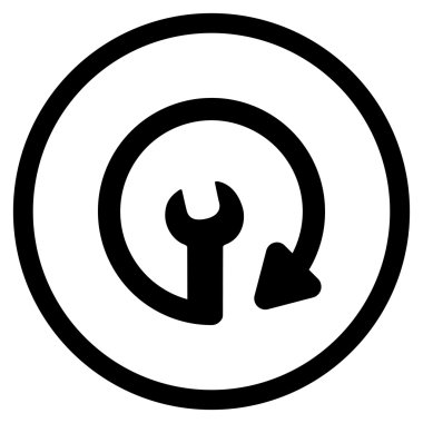 Yineleme hizmeti yuvarlak simge