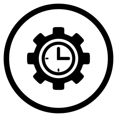 Zaman kurulum yuvarlak simge