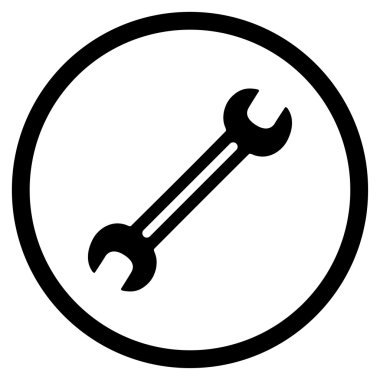 Yuvarlak İngiliz anahtarı simgesini