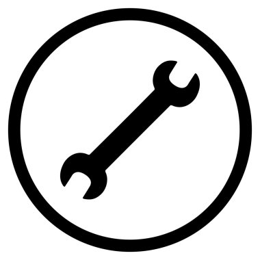 Yuvarlak İngiliz anahtarı simgesini