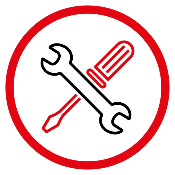 Tuning-Tools rundes Symbol — Stockfoto