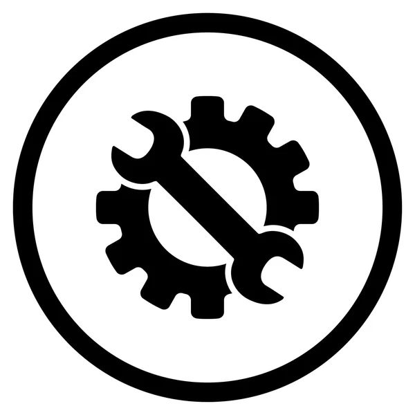 Service Tools afgeronde pictogram — Stockfoto