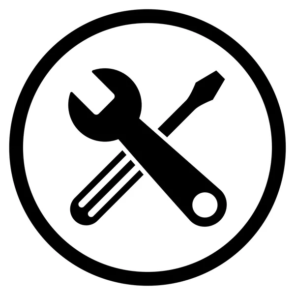 Tools Rounded Icon — Stock Photo, Image