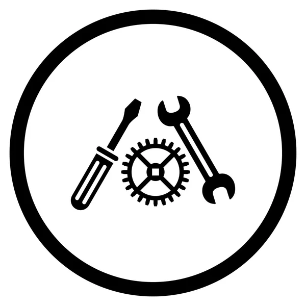 Tuning Service afgerond pictogram — Stockfoto