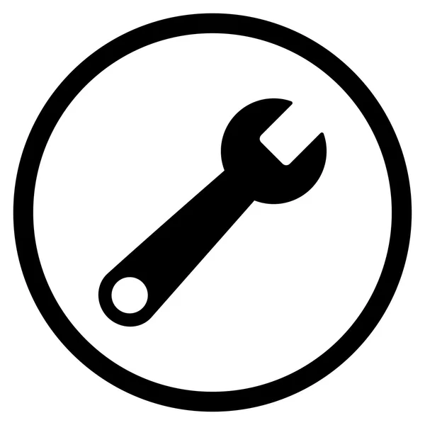 Ícone arredondado chave — Fotografia de Stock