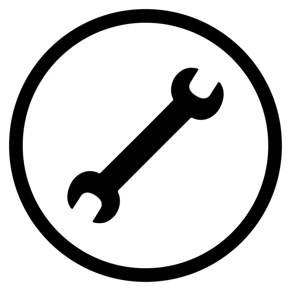 Ícone arredondado chave — Fotografia de Stock