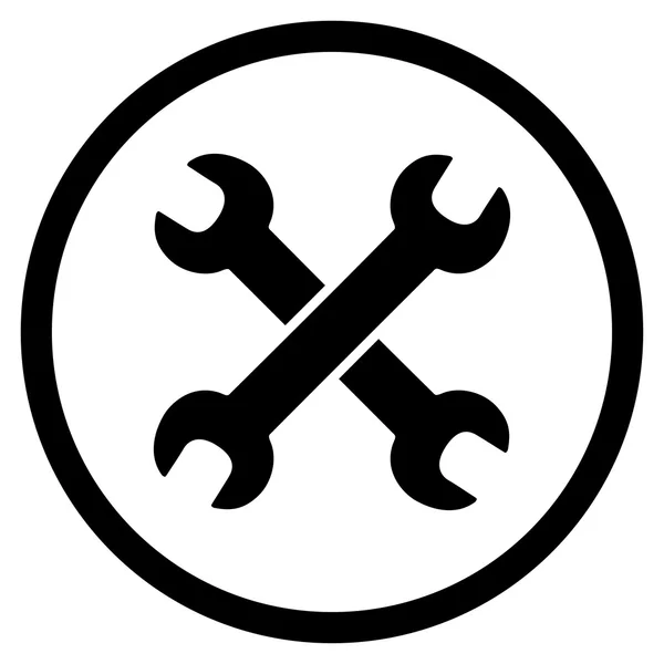 Wrenches Rounded Icon — Stock Photo, Image