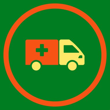 Nakliye uyuşturucu simgesi yuvarlak