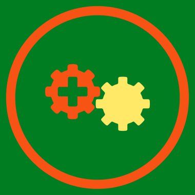 Tıbbi işlem yuvarlak simgesi