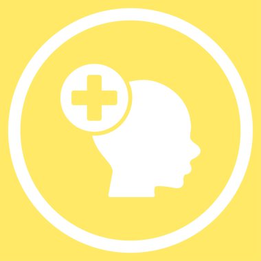 Kafa tedavi yuvarlak simge