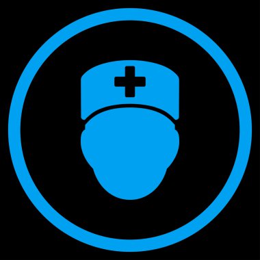 Doktor kafa çember simge