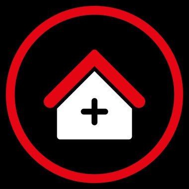 Hastane yuvarlak simge