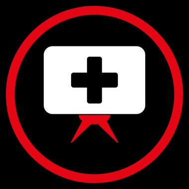 Sağlık hizmeti sunum yuvarlak simge