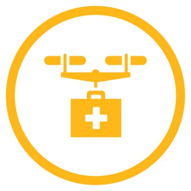 Terapi helikopter sevk irsaliyesi çember simge