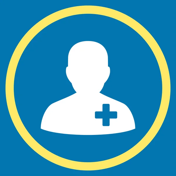 Medical Volunteer Circled Icon — Stock Photo, Image