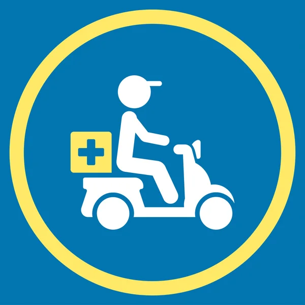 Therapy Motorbike Shipment Rounded Icon