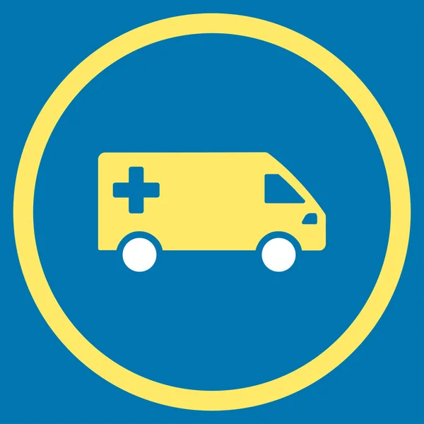 Emergency Van Rounded Icon — Stock Photo, Image