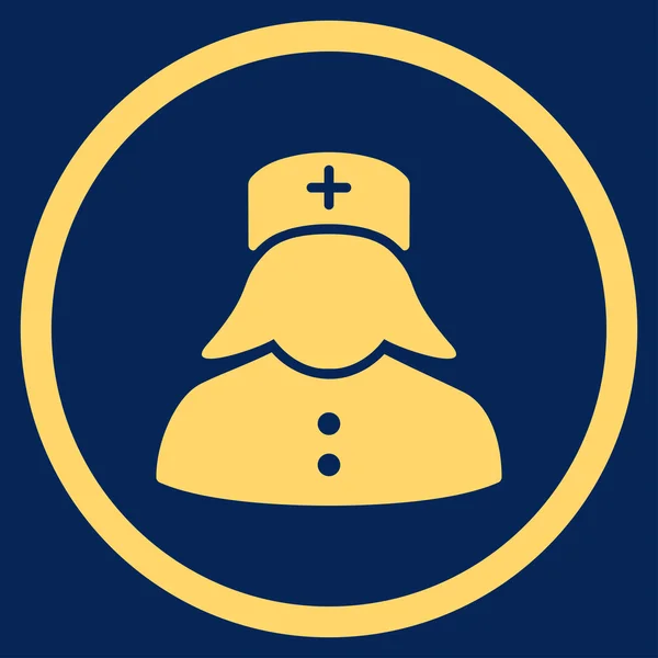 Nurse Rounded Icon — Stock Photo, Image