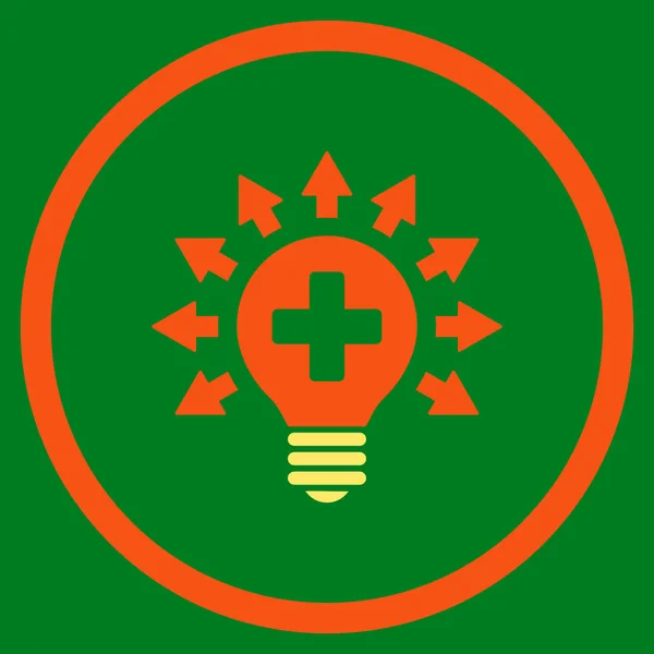 Lámpara de desinfección Icono circular — Foto de Stock