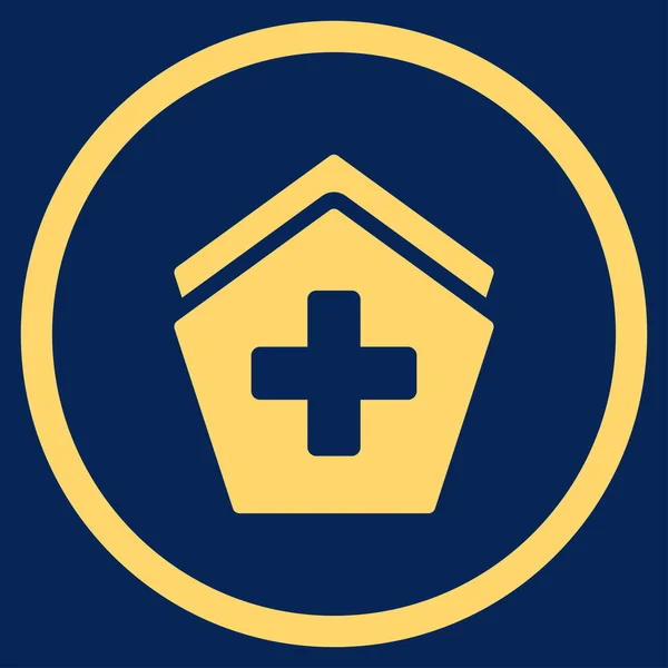 Hospital Circled Icon — Stock Photo, Image