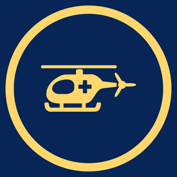 Ambulância helicóptero círculo ícone — Fotografia de Stock