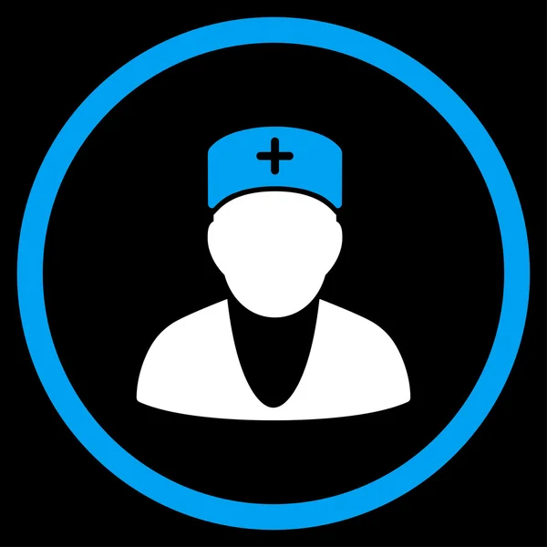 Doctor Circled Icon — Stock Photo, Image