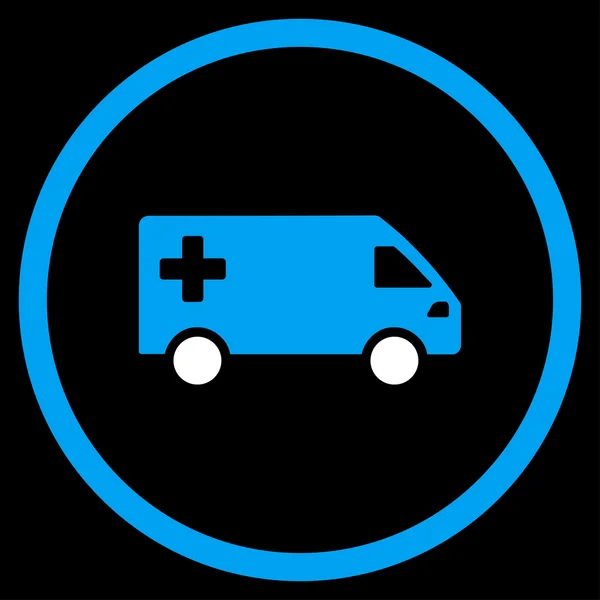 Ambulância Van Rounded Ícone — Fotografia de Stock