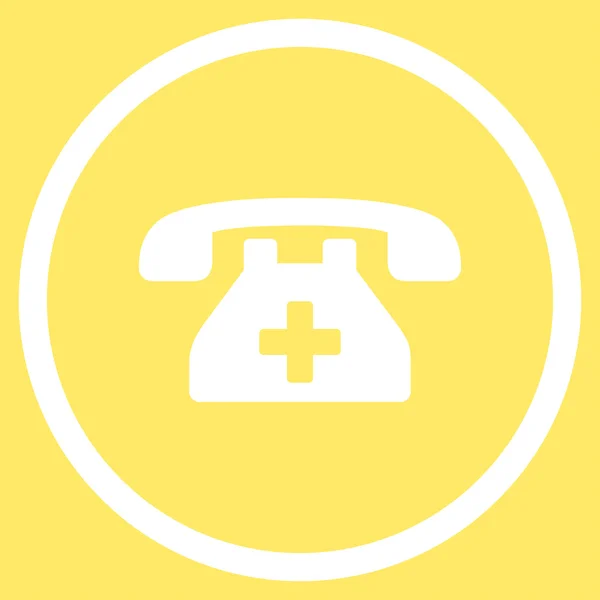 Клиническая телефонная икона — стоковое фото