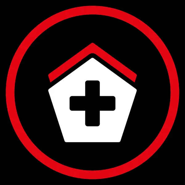 Hospital Circled Icon — Stock Photo, Image