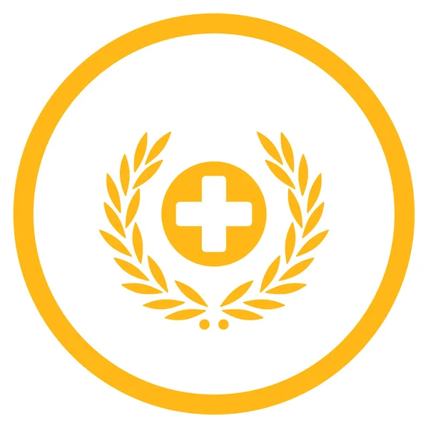 Emblema medicinale Icona arrotondata — Foto Stock