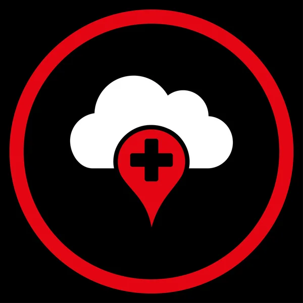 Medical Cloud Circled Icon