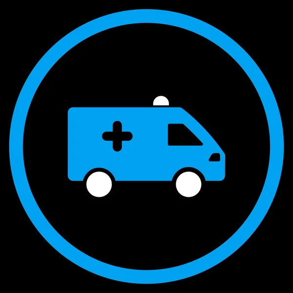 Hospital Car Circled Icon — Stock Photo, Image