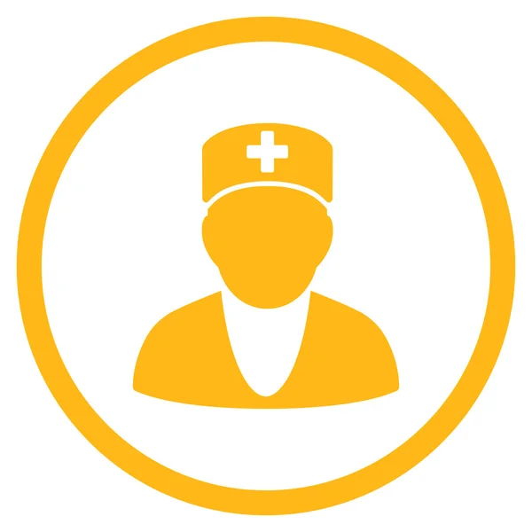 Medic Rounded Icon — Stock Photo, Image