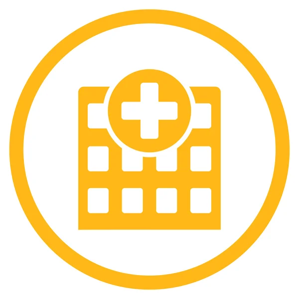 Ziekenhuis omcirkelde pictogram — Stockfoto