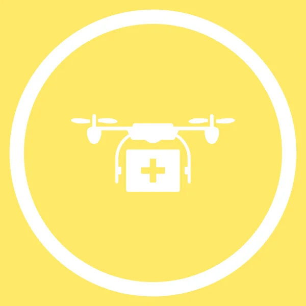 Medical Air Drone Shipping Rounded Icon