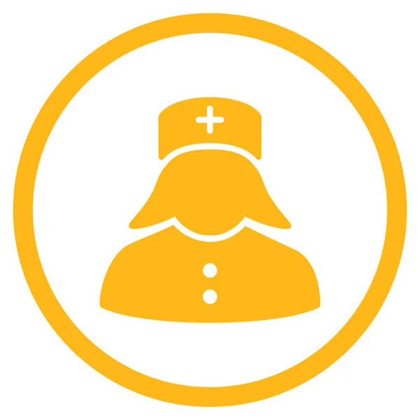 Nurse Rounded Icon — Stock Photo, Image