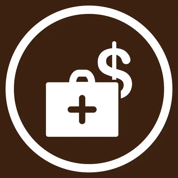 Medical Fund Circled Icon — Stock Photo, Image