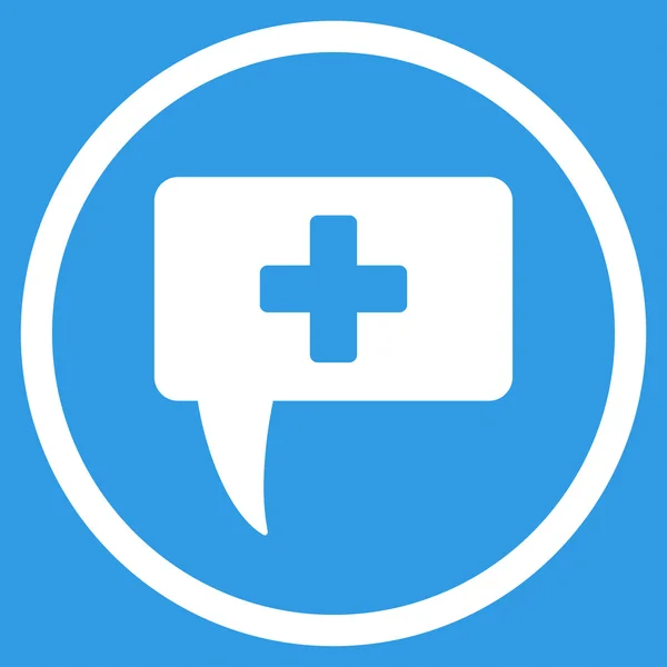 Medical Answer Circled Icon — Stock Photo, Image