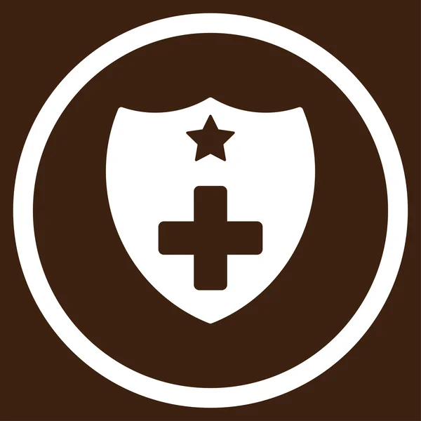 Medical Insurance Shield Rounded Icon
