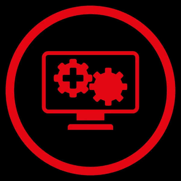 Medical Process Monitoring Circled Icon — Stock Photo, Image