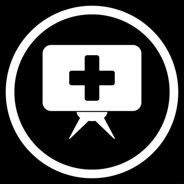 İlaç tanıtım yuvarlak simge