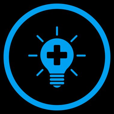 Tıbbi lambası yuvarlak simge