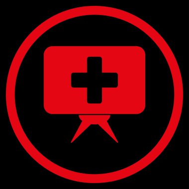 İlaç tanıtım yuvarlak simge