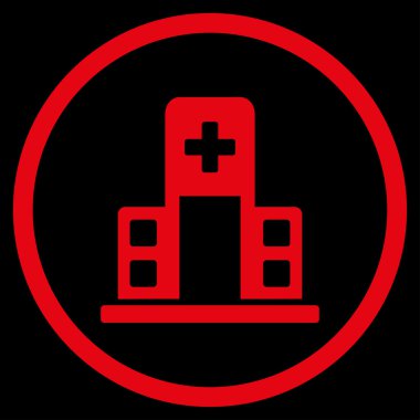 Hastane Binası simgesi yuvarlak