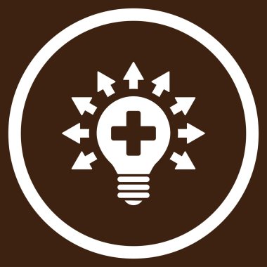 Dezenfeksiyon lambası yuvarlak simge