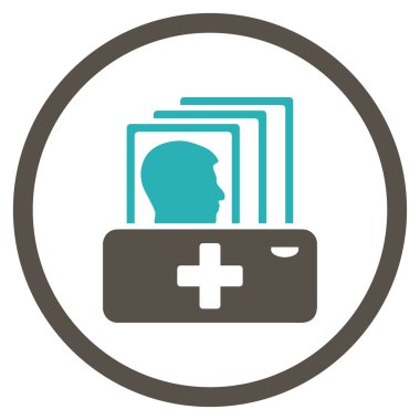 Hastalık katalog simgesi daire