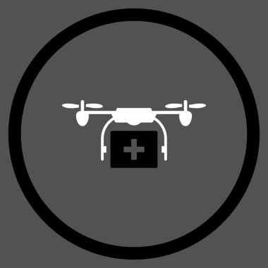 Tıbbi Nanocopter sevk irsaliyesi yuvarlak simge