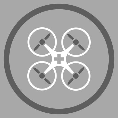 Tıbbi dron çember simge